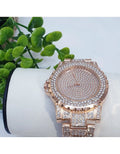 Reloj WTB0102 para Dama con Correa de Brillos en Oro Rosa – Elegante y Femenino